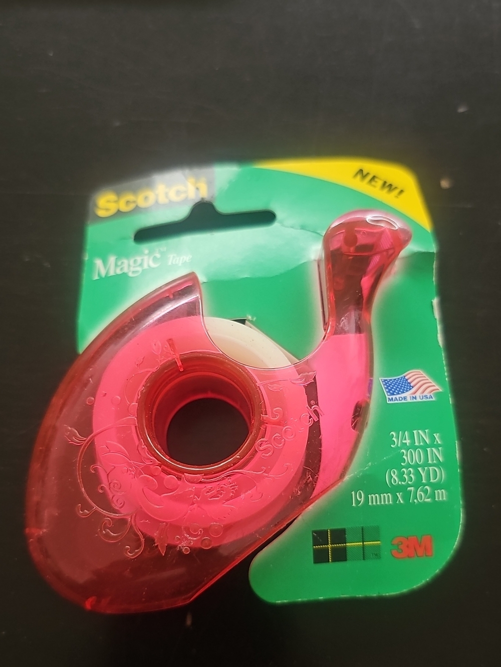 Refillable Scotch Magic Tape Dispenser - Pink